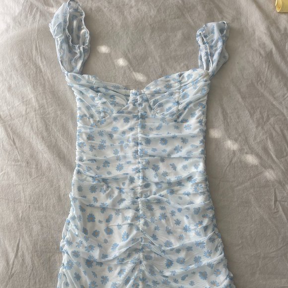 TigerMist Ruched Floral Romper - Picture 1 of 1
